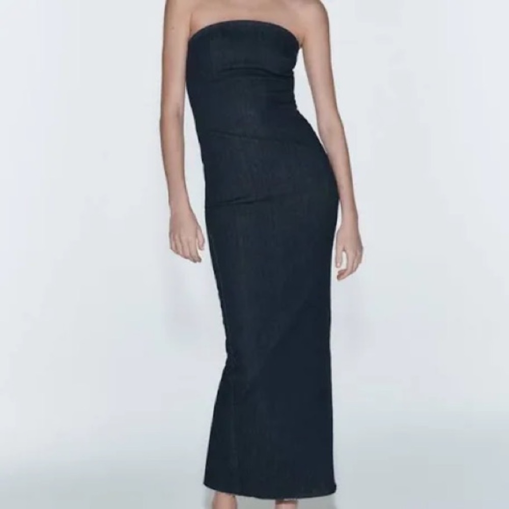 Zara Denim Bodycon Dress